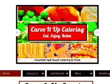 Tablet Screenshot of carveitupcatering.com